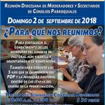 REUNIÓN DIOCESANA DE MODERADORES Y SECRETARIOS DE CONSEJOS PARROQUIALES. REUNIÓN DIOCESANA DE MODERADORES Y SECRETARIOS DE CONSEJOS PARROQUIALES.