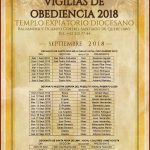 VIGILIAS DE OBEDIENCIA PARA EL MES DE SEPTIEMBRE DE 2018, VIGILIAS DE OBEDIENCIA PARA EL MES DE SEPTIEMBRE DE 2018,