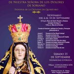 Novenario de preparación para la Solemnidad Litúrgica de nuestra Señora de los Dolores de Soriano. Novenario de preparación para la Solemnidad Litúrgica de nuestra Señora de los Dolores de Soriano.