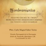 NUEVOS NOMBRAMIENTOS, DICIEMBRE 2018. NUEVOS NOMBRAMIENTOS, DICIEMBRE 2018.