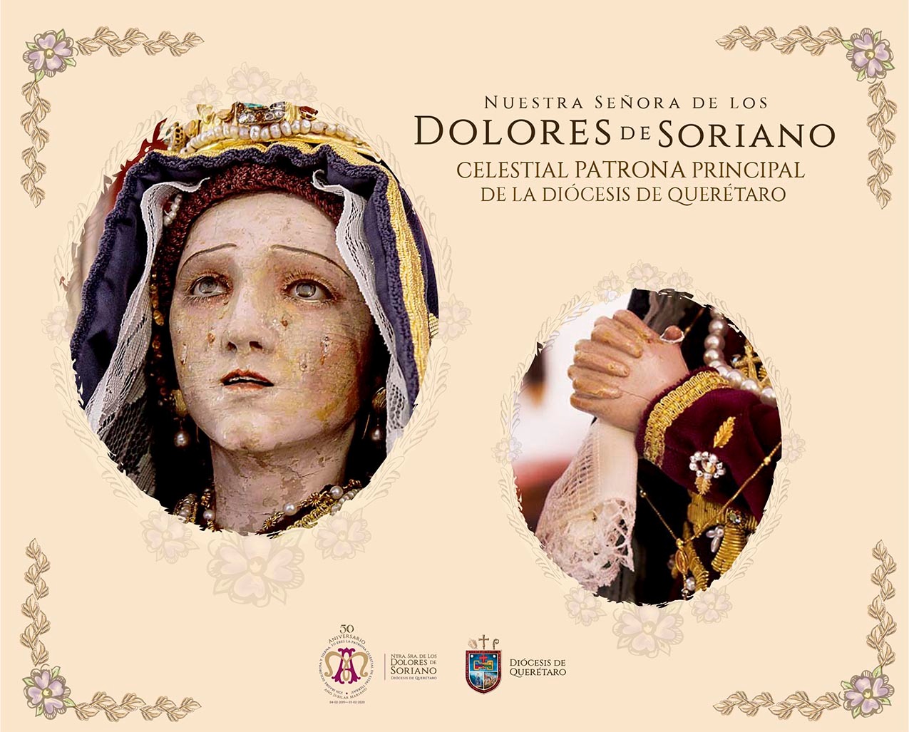 DESCRIPCIÓN DE LA IMAGEN DE NUESTRA SEÑORA DE LOS DOLORES DE SORIANO. – Diócesis de Querétaro DESCRIPCIÓN DE LA IMAGEN DE NUESTRA SEÑORA DE LOS DOLORES DE SORIANO. – Diócesis de Querétaro