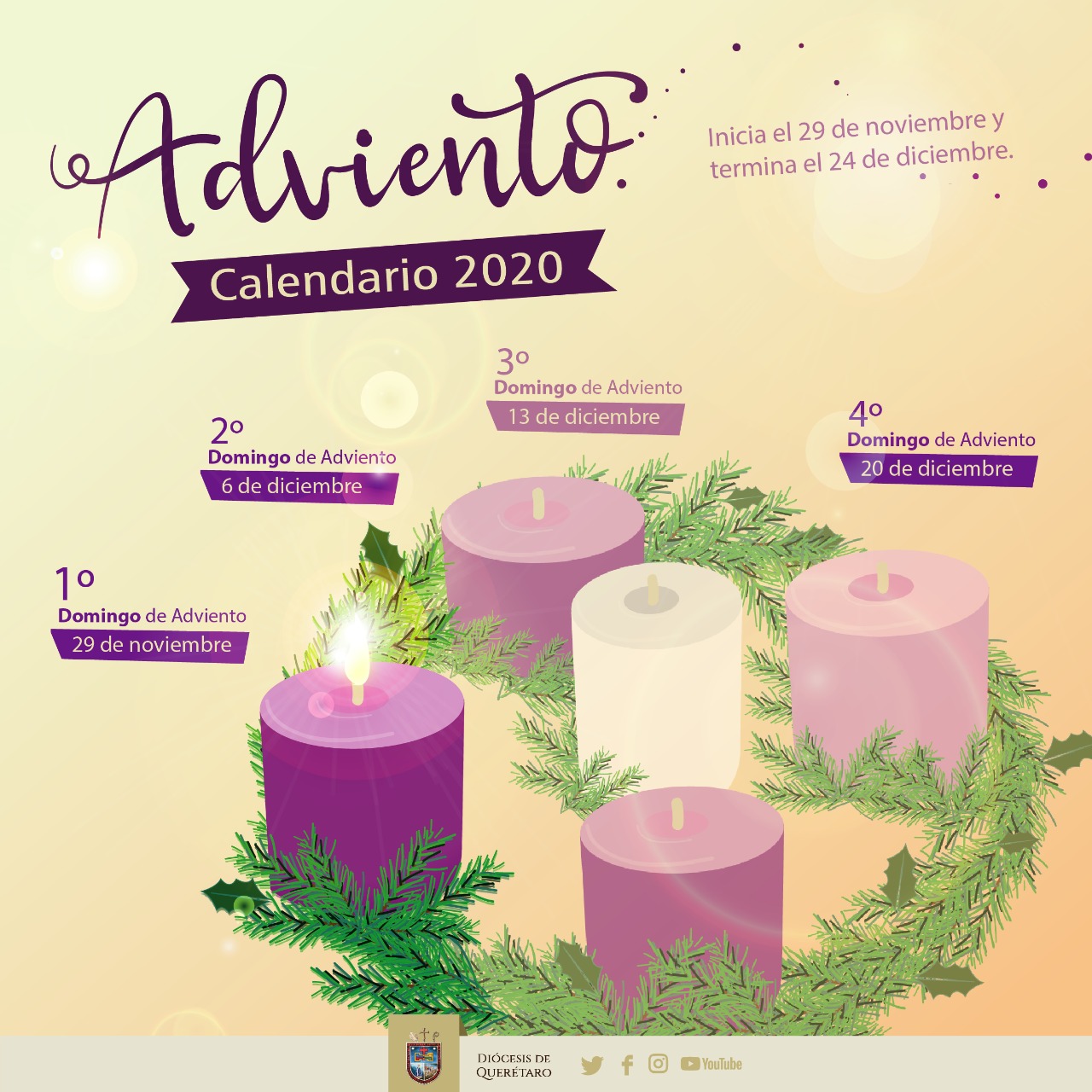 TIEMPO LITÚRGICO DE ADVIENTO, TIEMPO DE PREPARACIÓN ESPIRITUAL PARA LA  NAVIDAD. – Diócesis de Querétaro