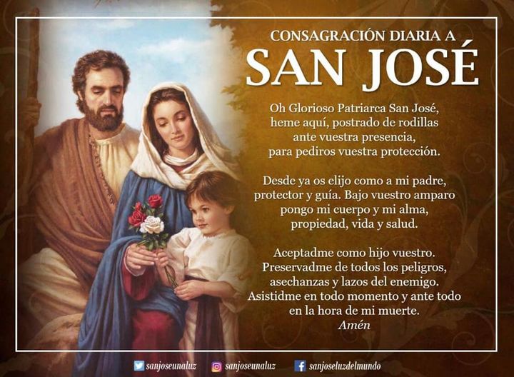 Oraciones Para Los 33 DÍas De ConsagraciÓn A JosÉ Del 14 De Febero Al