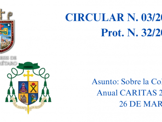 CIRCULAR N. 03/2023. Asunto: Sobre la Coleta Anual CARITAS 2023. 26 DE MARZO DE 2023.