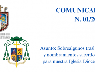 Portada COMUNICADO N. 01/2023 Asunto: Sobre algunos traslados y nombranientos sacerdotales para nuestra Iglesia Diocesana.