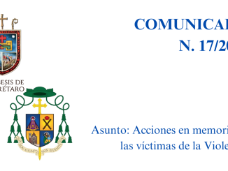 Portada. COMUNICADO N. 17/2023. Asunto: Acciones en memoria de las víctimas de la Violencia.