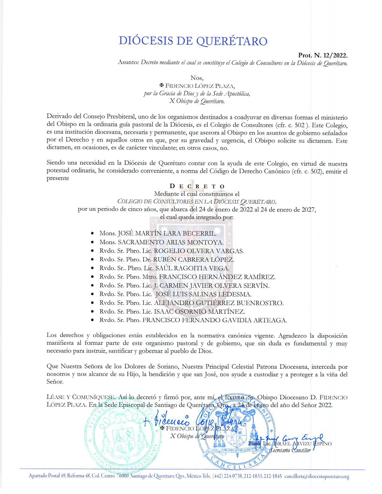 Decreto Colegio de Consultores