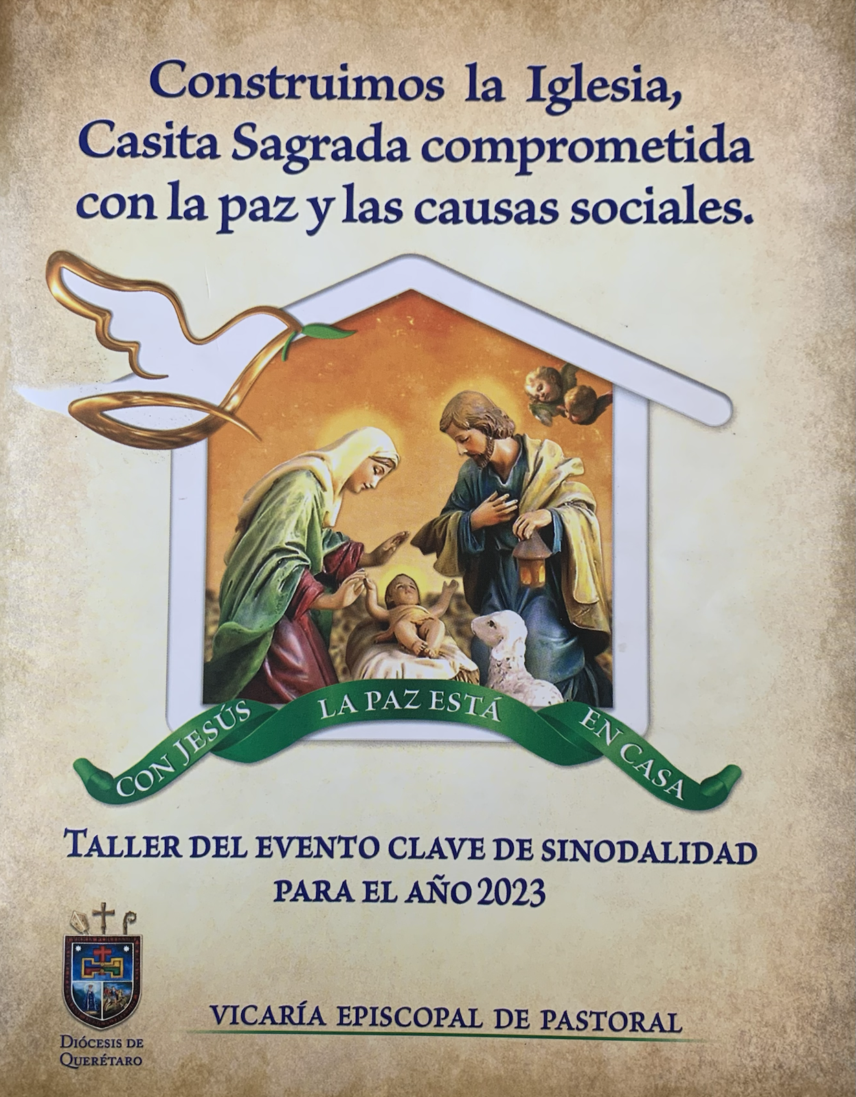 Construimos la Iglesia, Casita Sagrada comprometida con la paz y las causas sociales