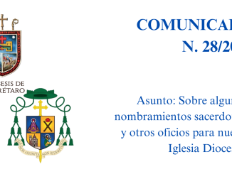 Portada COMUNICADO N. 28/2023. Asunto: Sobre algunos nombramientos sacerdotales y otros oficios para nuestra Iglesia Diocesana