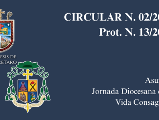 Portada Circular N. 02/2024. Prot. N. 13/2024. Asunto: Jornada Diocesana de la Vida Consagrada.