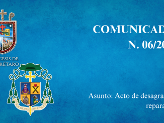 Portada Comunicado N. 06/2025. Asunto: Acto de desagravio y reparación.