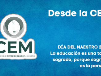 Portada DÍA DEL MAESTRO 2025 La educación es una tarea sagrada, porque sagrada es la persona